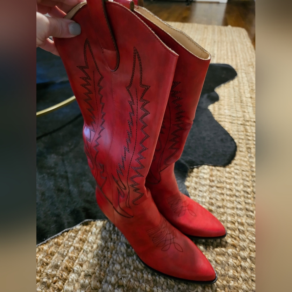 Red boots